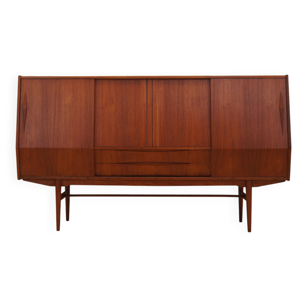 Enfilade teck, design danois, années 1960, fabriqué au Danemark