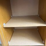 Low storage unit, 70s/80s three height-adjustable shelves
