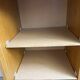 Low storage unit, 70s/80s three height-adjustable shelves