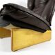 Dutch leather lounge chair from Leolux, 1970s