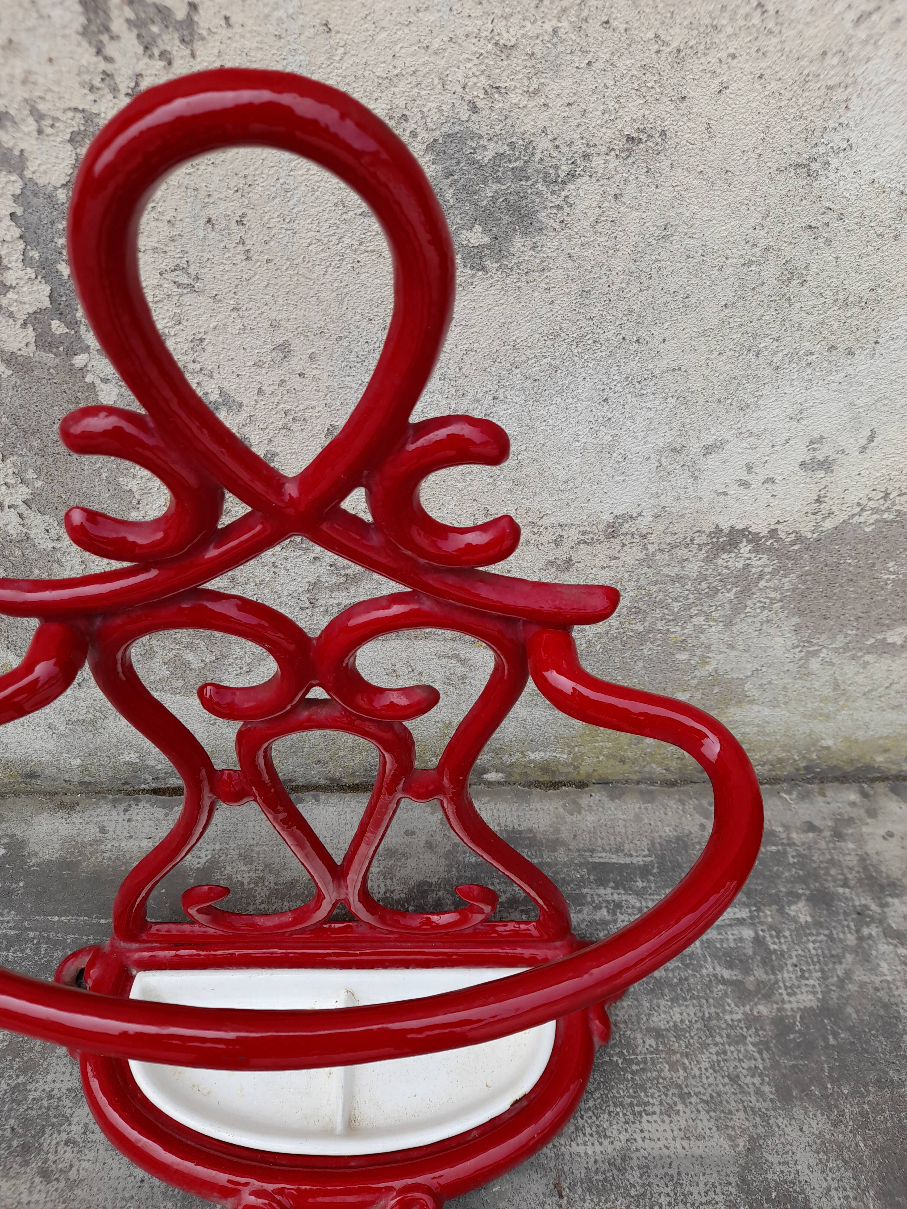 Enamelled cast iron cane umbrella holder