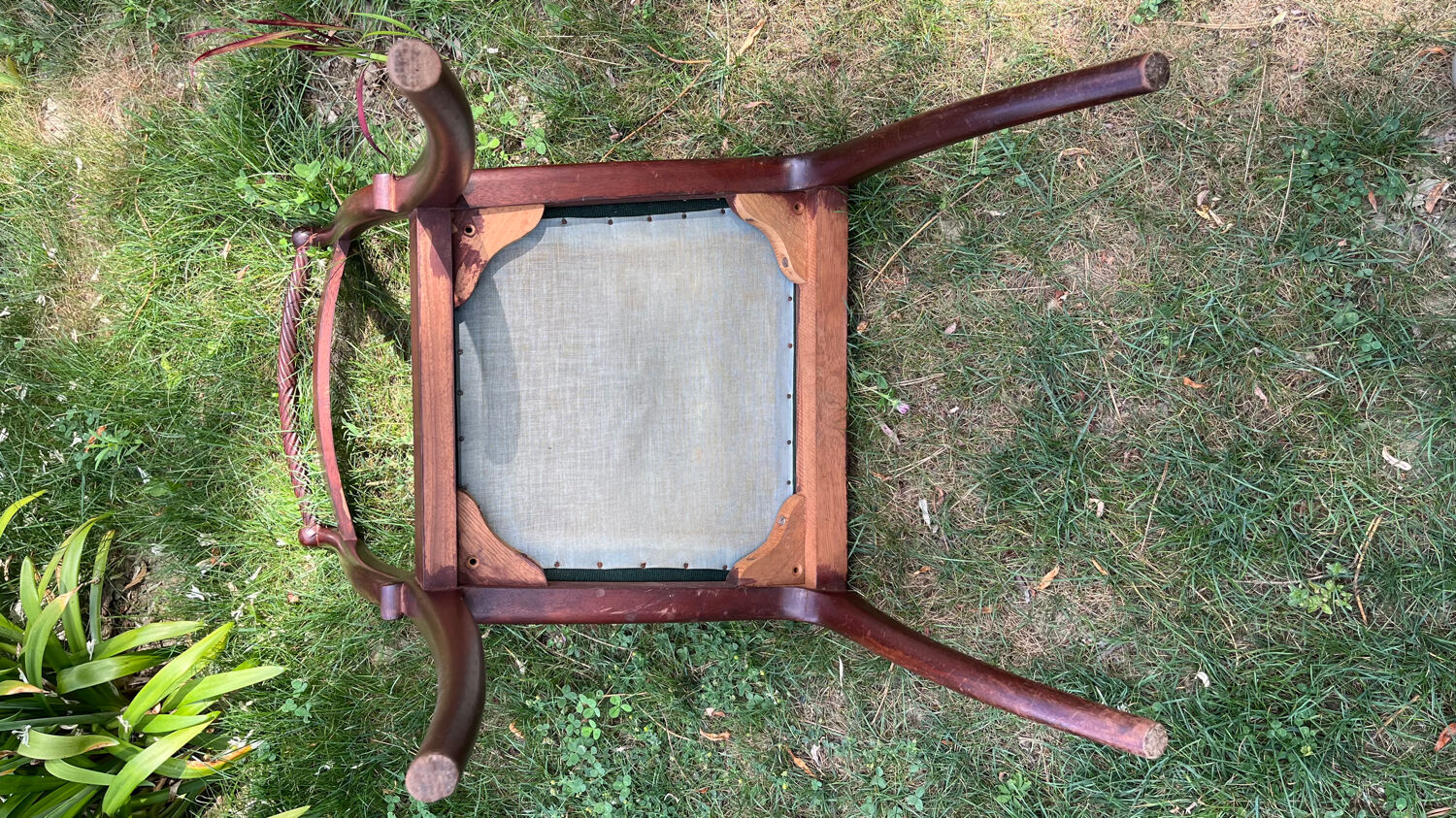 Vintage upholstery wooden chair