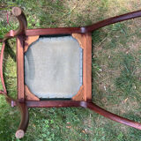 Chaise bois tapisserie vintage