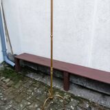 Brass tripod floor lamp
