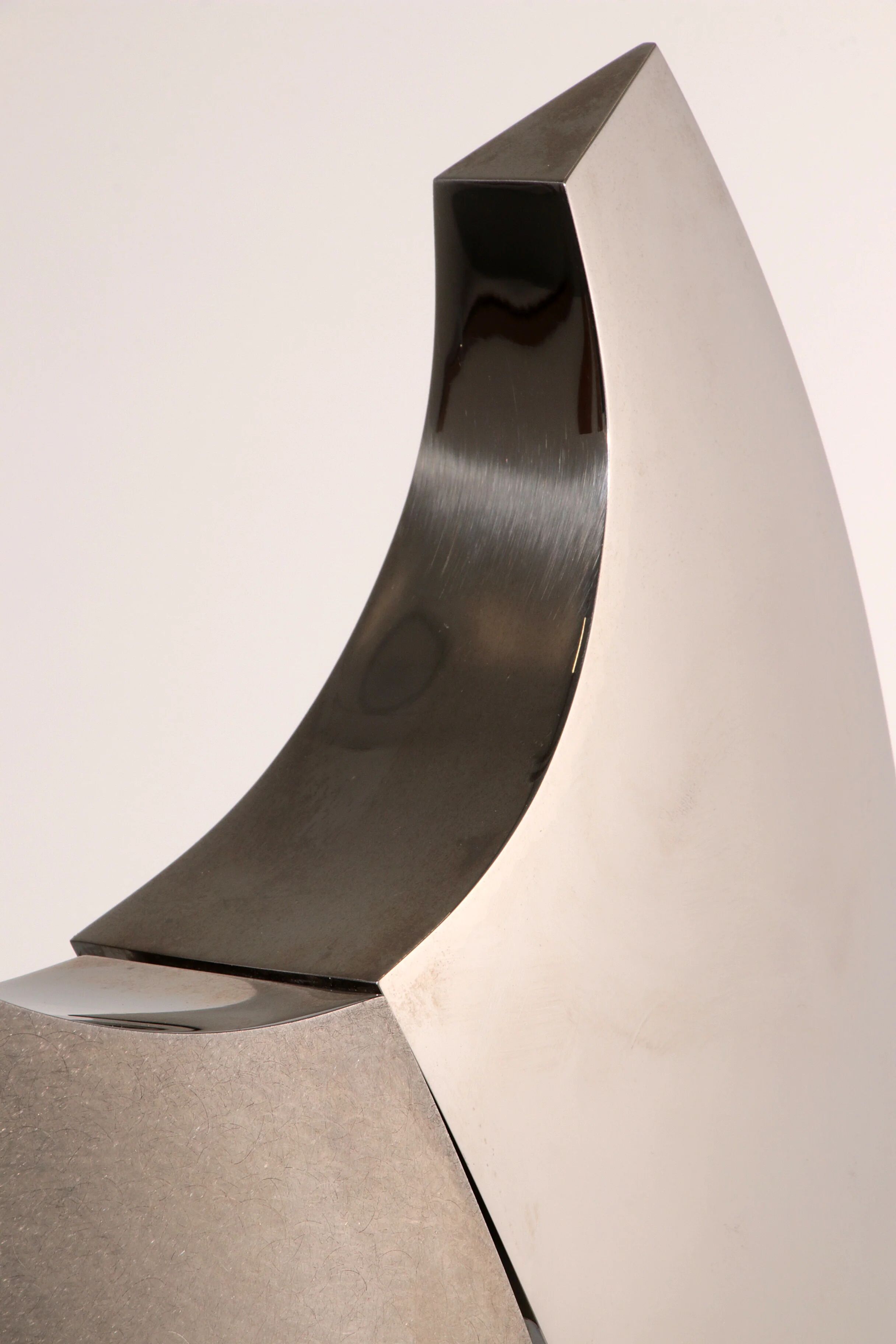 Børge Jørgensen sculpture made of polished steel 1984 1/1