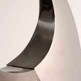 Børge Jørgensen sculpture made of polished steel 1984 1/1