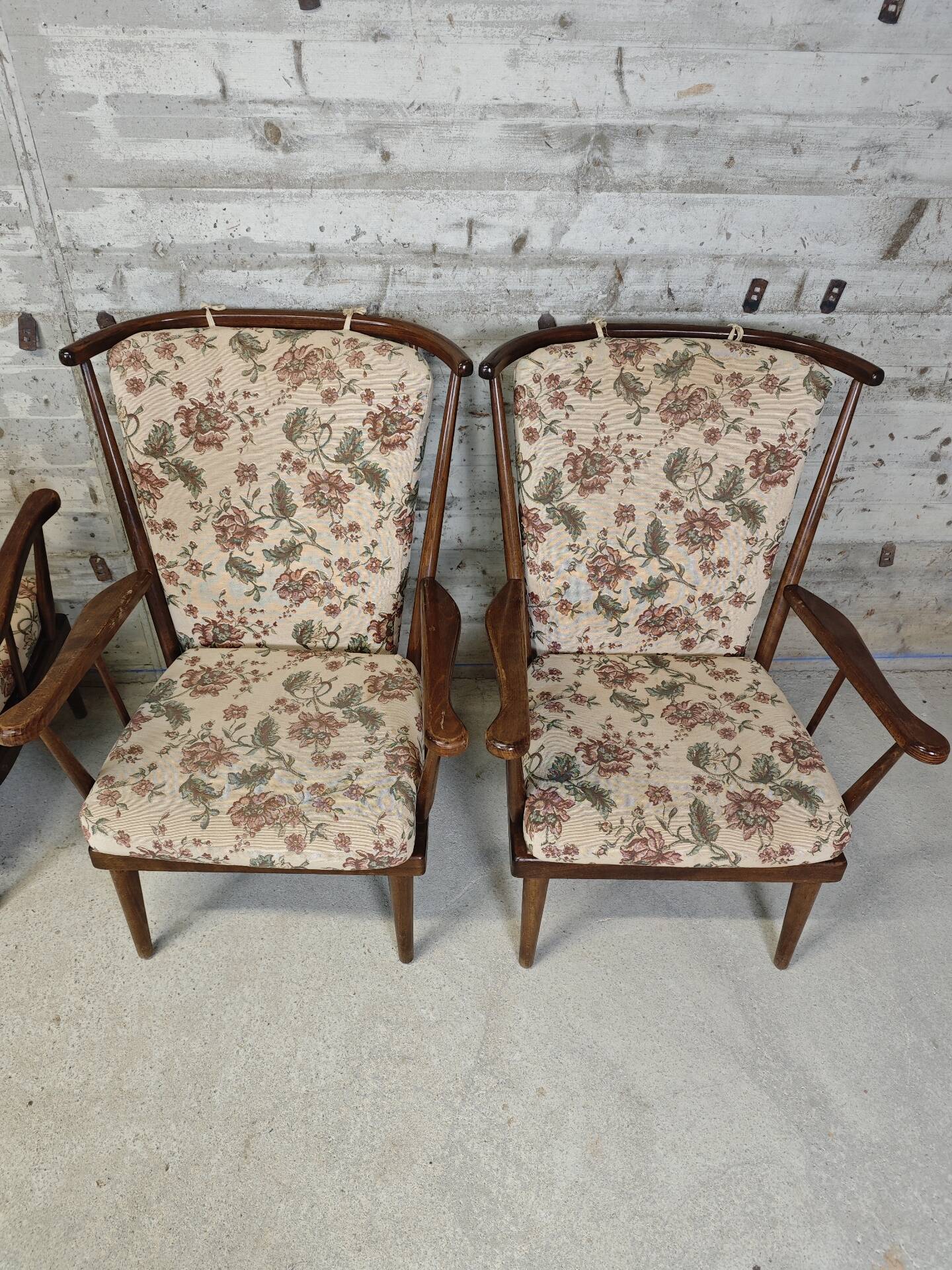 Lot de 2 fauteuils Baumann éventail