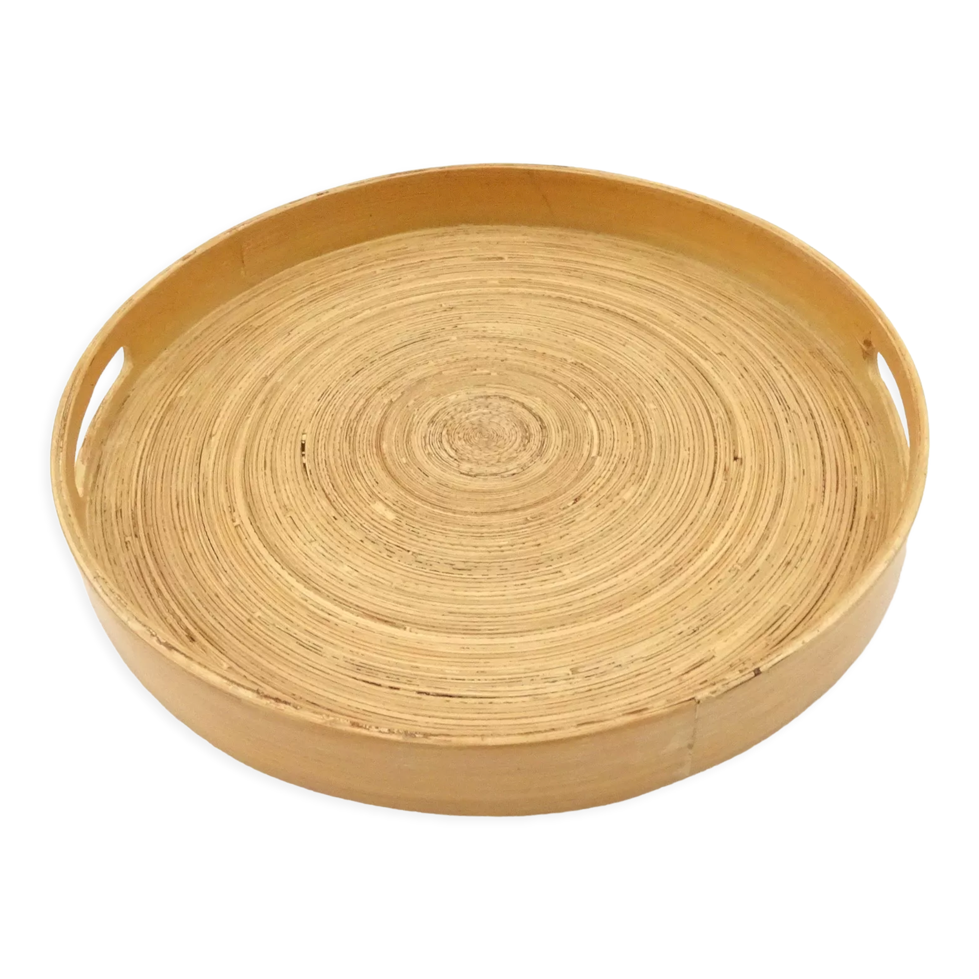 Round top made of spirally glued strips