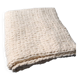 Handmade Cream Mohair Throw Blanket – Soft Luxury Plaid – 1.2 x 2 m