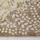 Tapis persan vintage ivoire et jaune pastel, fait main en laine, 169 x 259 cm