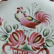Assiette ancienne au coq – Keller & Guérin Lunéville
