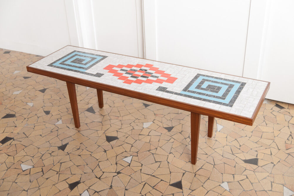 Seventies mosaic coffee table