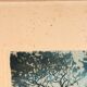 Old colour-enhanced etching – Mediterranean view from