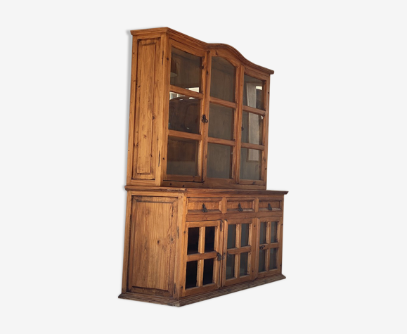 Vitrine ancienne rustique en bois