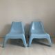 Pair of Bunso children's outdoor armchairs by Ikea Design Thomas Sandell
