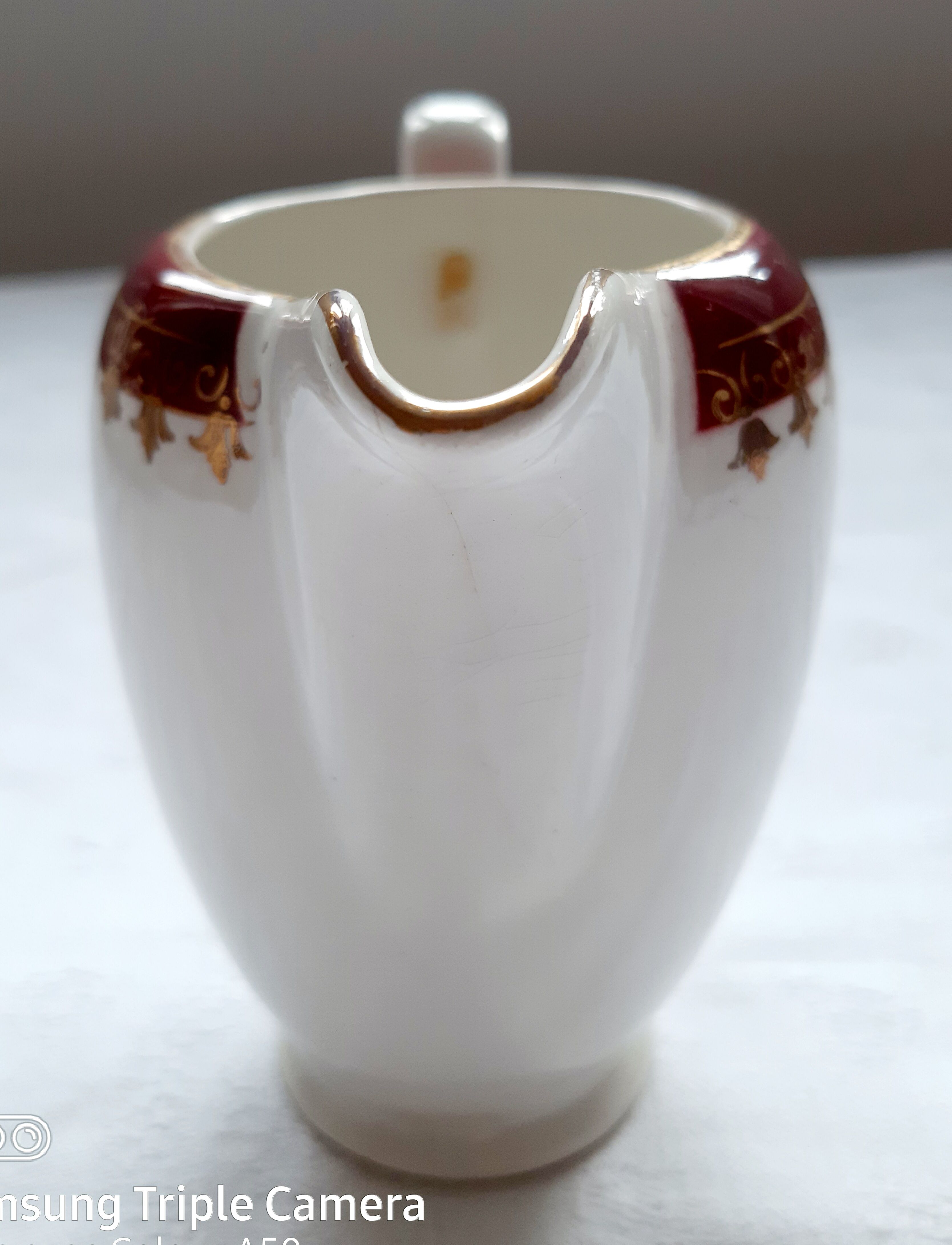 Milk pot edwige true opaque sarreguemines