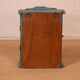 old Art Deco wall display case in original blue teak Burmese patina