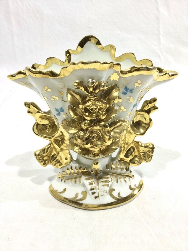 Vase de Mariée en porcelaine Vieux Paris XIXème siècle
