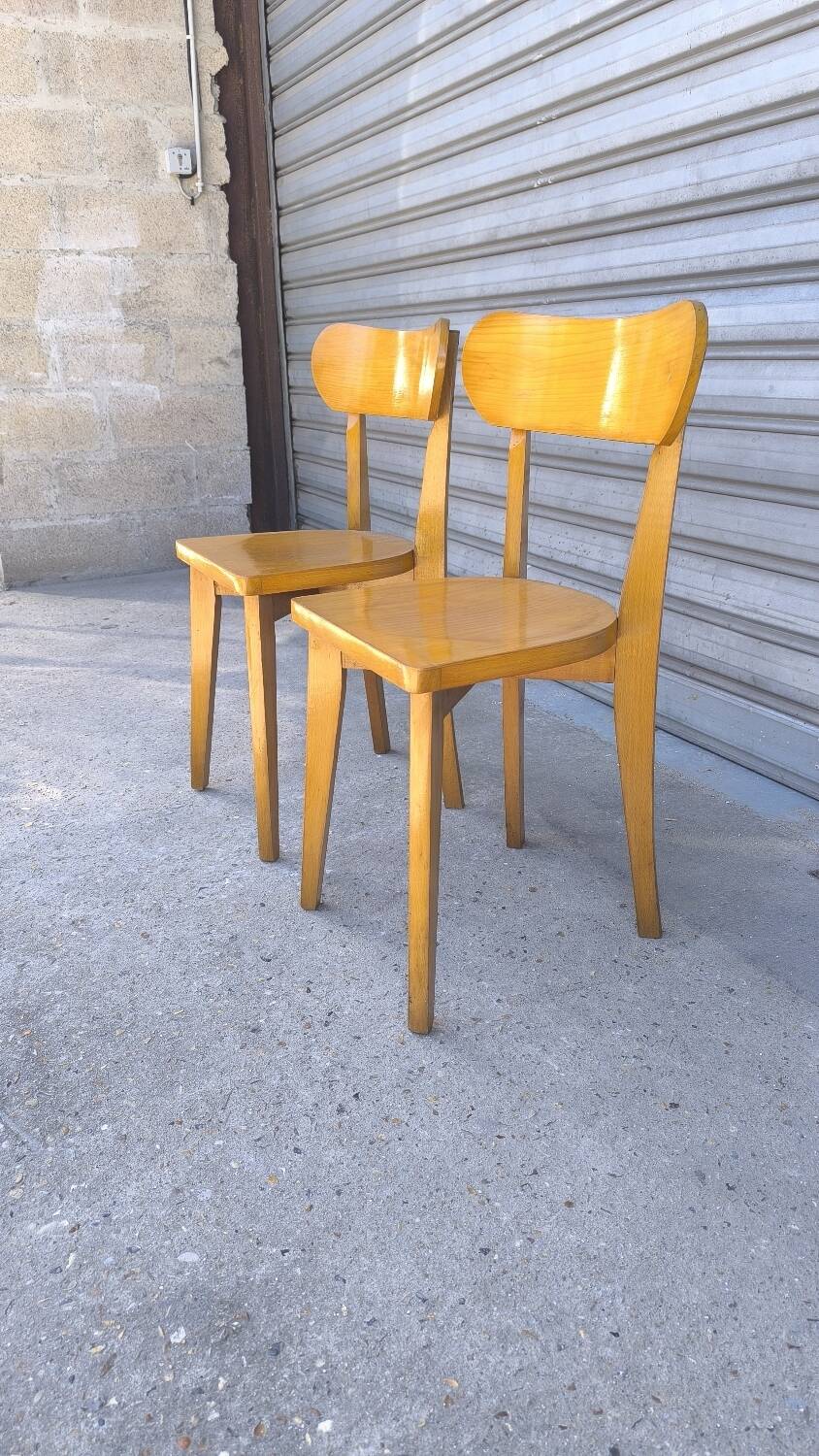 Paire de chaises bistrot Luterma 1960