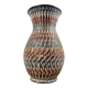 Vase handmade, registered design, Germany, vintage pottery.