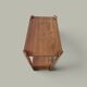 Table d’appoint sculpturale en bois massif – Ligne minimaliste - 1940
