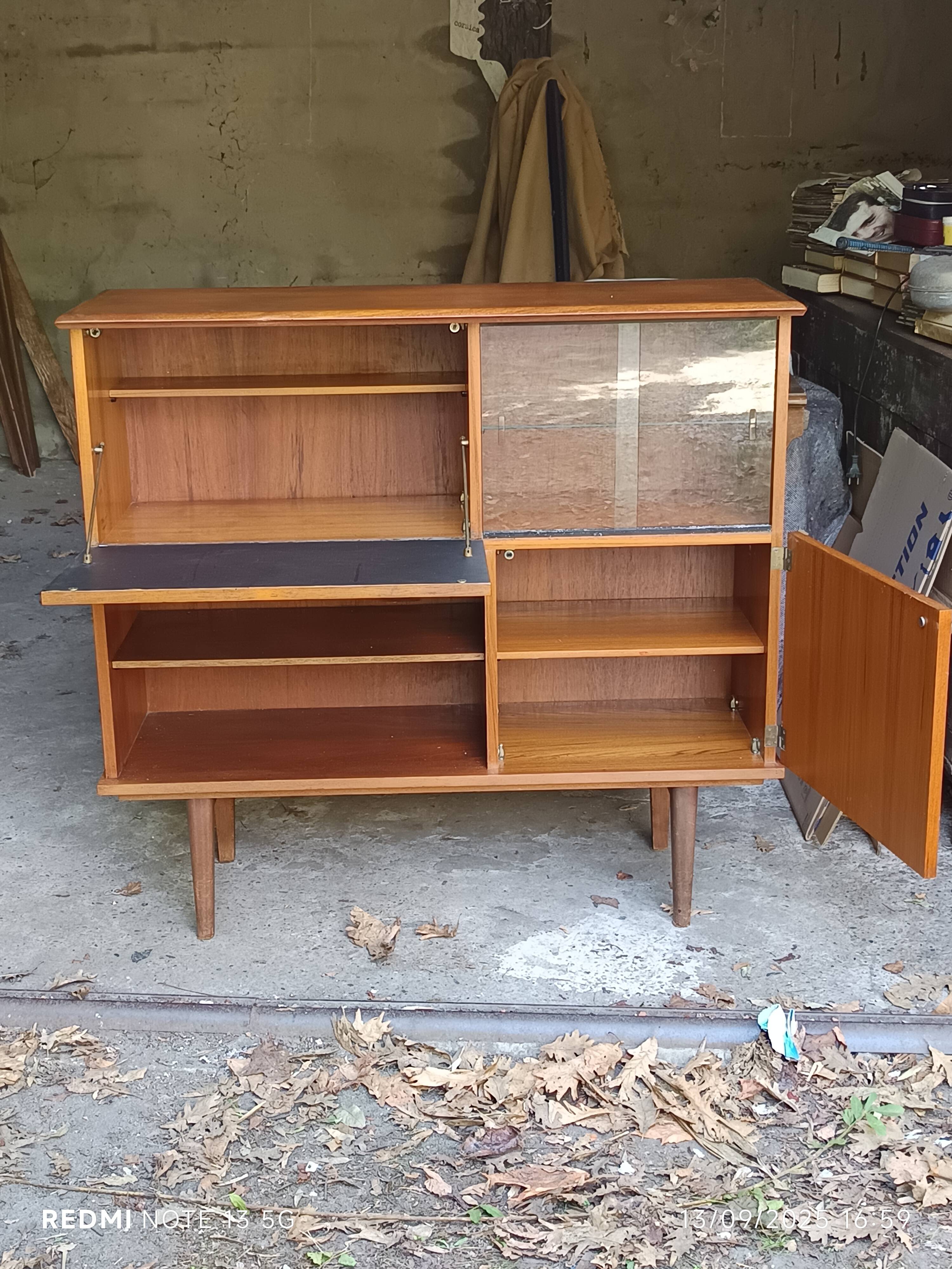 1960s Scandinavian display cabinet