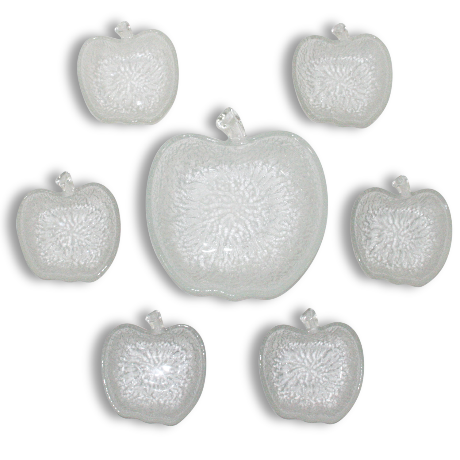 Service a dessert Apple Bowl and its 6 cups