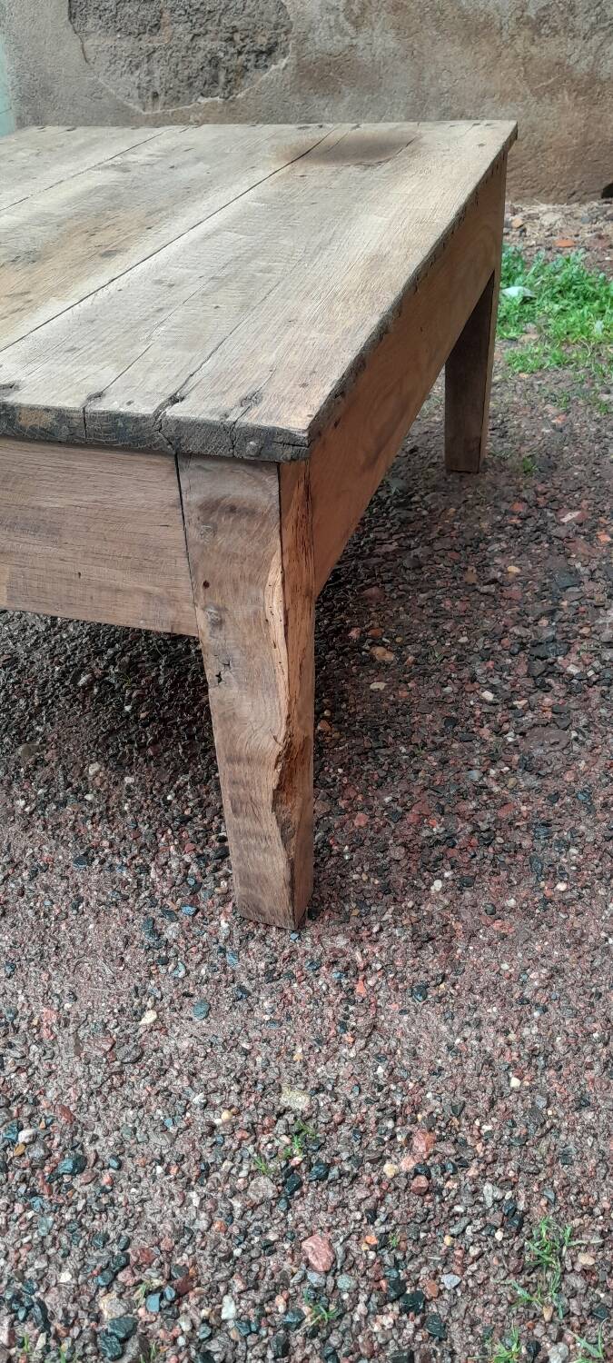 Table basse chêne ancienne