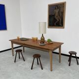 Pine and oak farmhouse table 220 cm