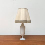 French opaline glass table lamp from the mid-century Sèvres, 1960s.
