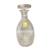 Mid-twentieth glass decanter with cut decoration signed Bayel