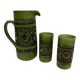 Service jug and porcelain glasses from the 1950s.