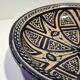 Large ancient Moroccan ceramic plate