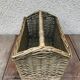 Rattan magazine rack