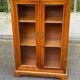 Louis Philippe display cabinet made of solid wood from the 1960s.