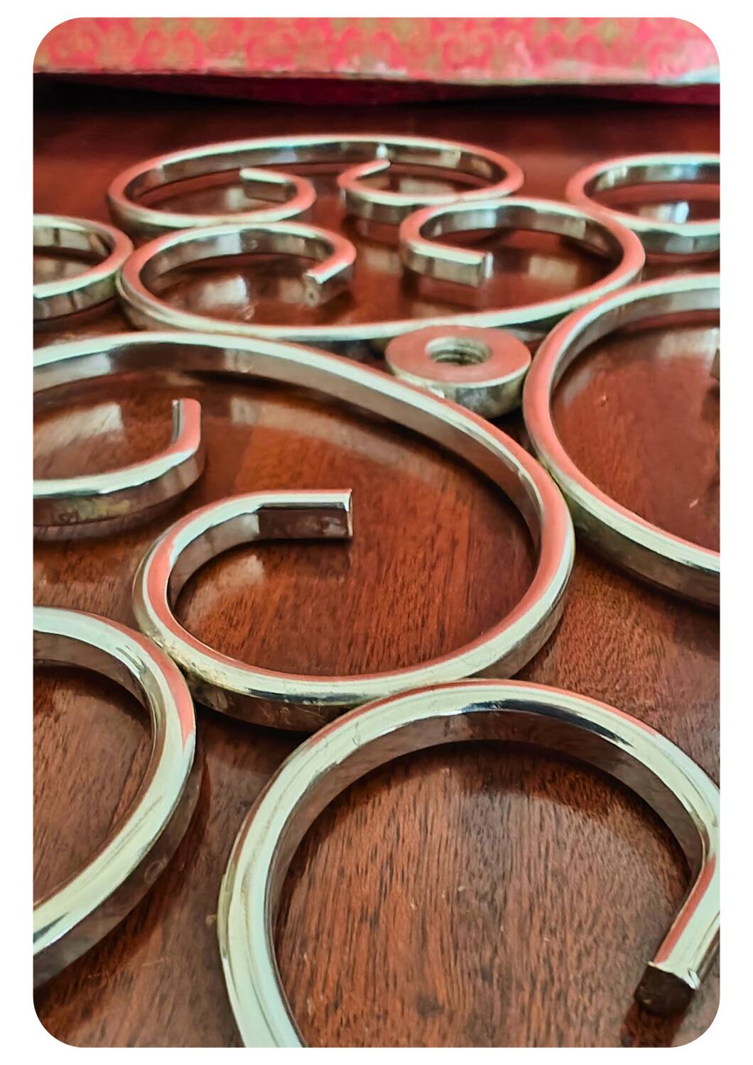 Orfèvrerie De Chambly France vintage Smoke Glass Inox Cheese Platter