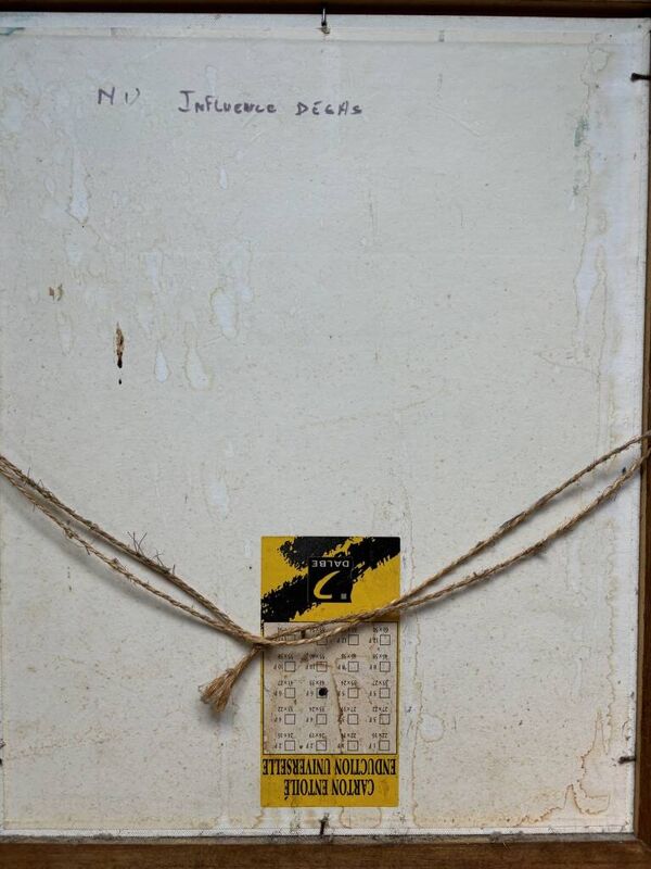 Tableau ''Nu influence Degas'' 1960 France signé Jacques Galey