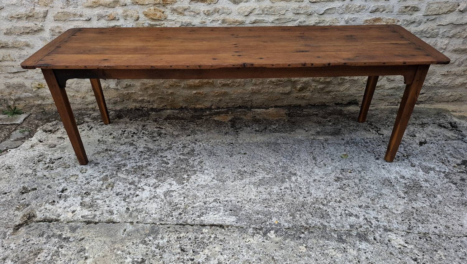 Table de ferme en chêne massif