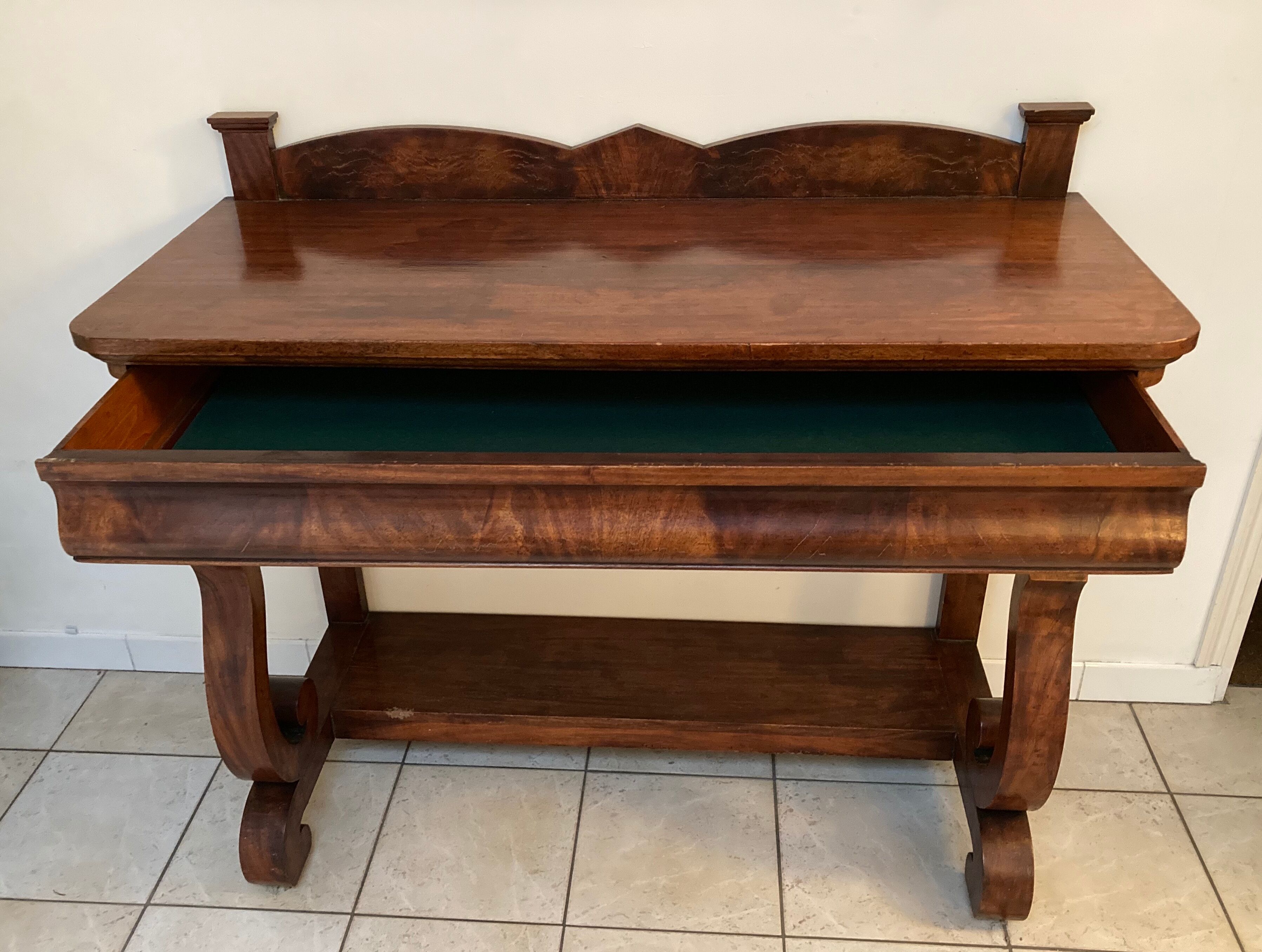Mahogany console