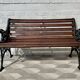 Vintage Victorian Garden Bench Cast Iron Wood #D43