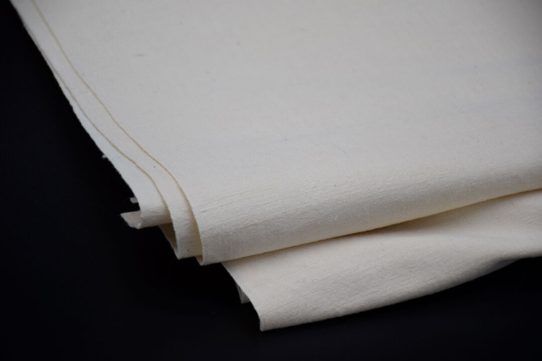 Drap ancien XIXe métis et lin