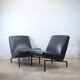 Pair of "Tempo" low chairs by Joseph André Motte for Steiner 1960s