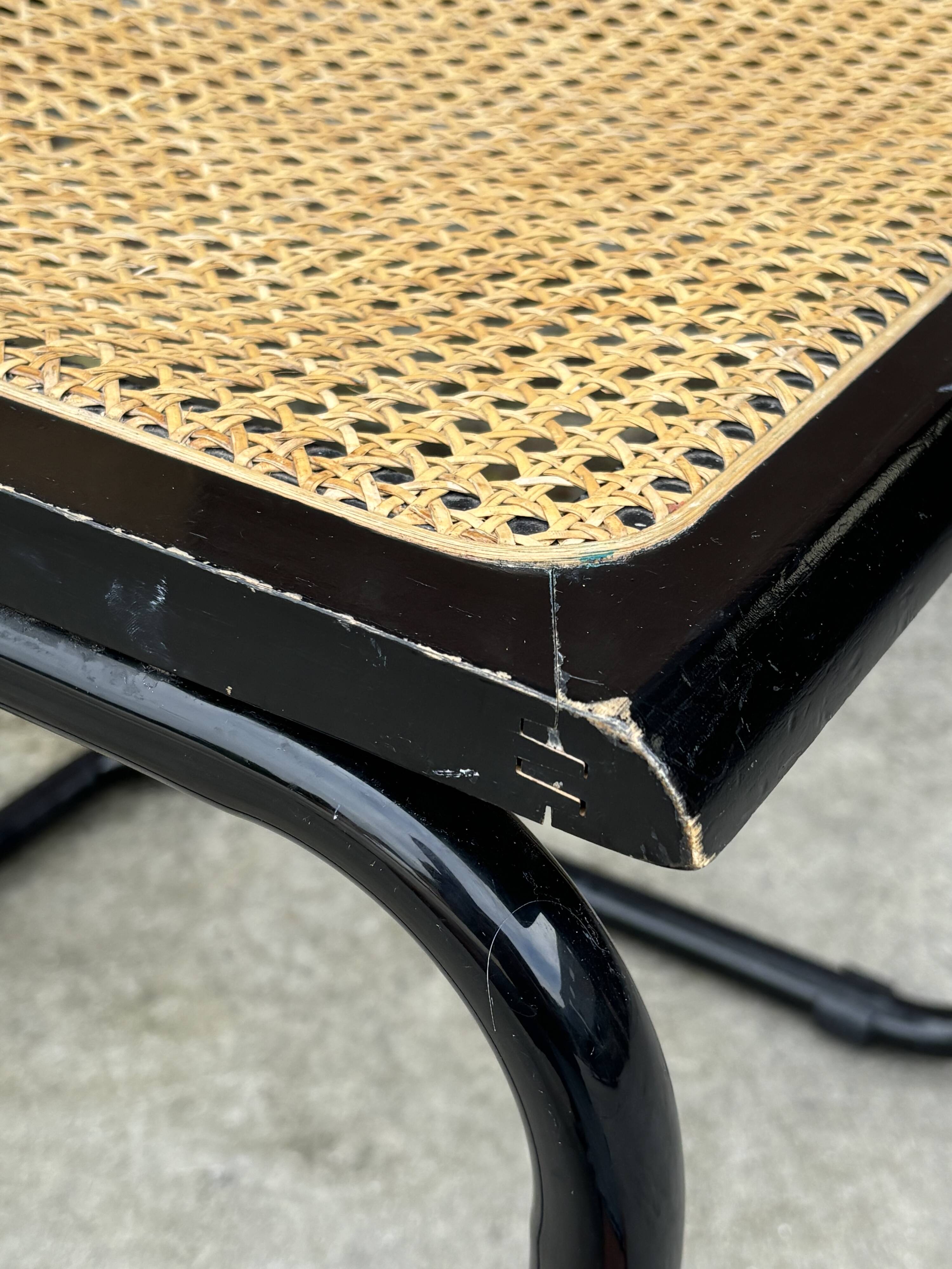 Vintage Cesca design chair b32 model in black