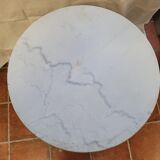 Gueridon bistro base cast iron marble top