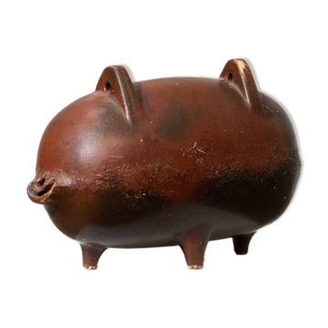 Céramique cochon vintage, années 1960