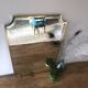 Brass bevelled mirror, Italy, 60s