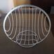 White painted metal fruit basket - Space Age - 1970s/1980s