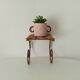 Antique wrought iron wall shelf