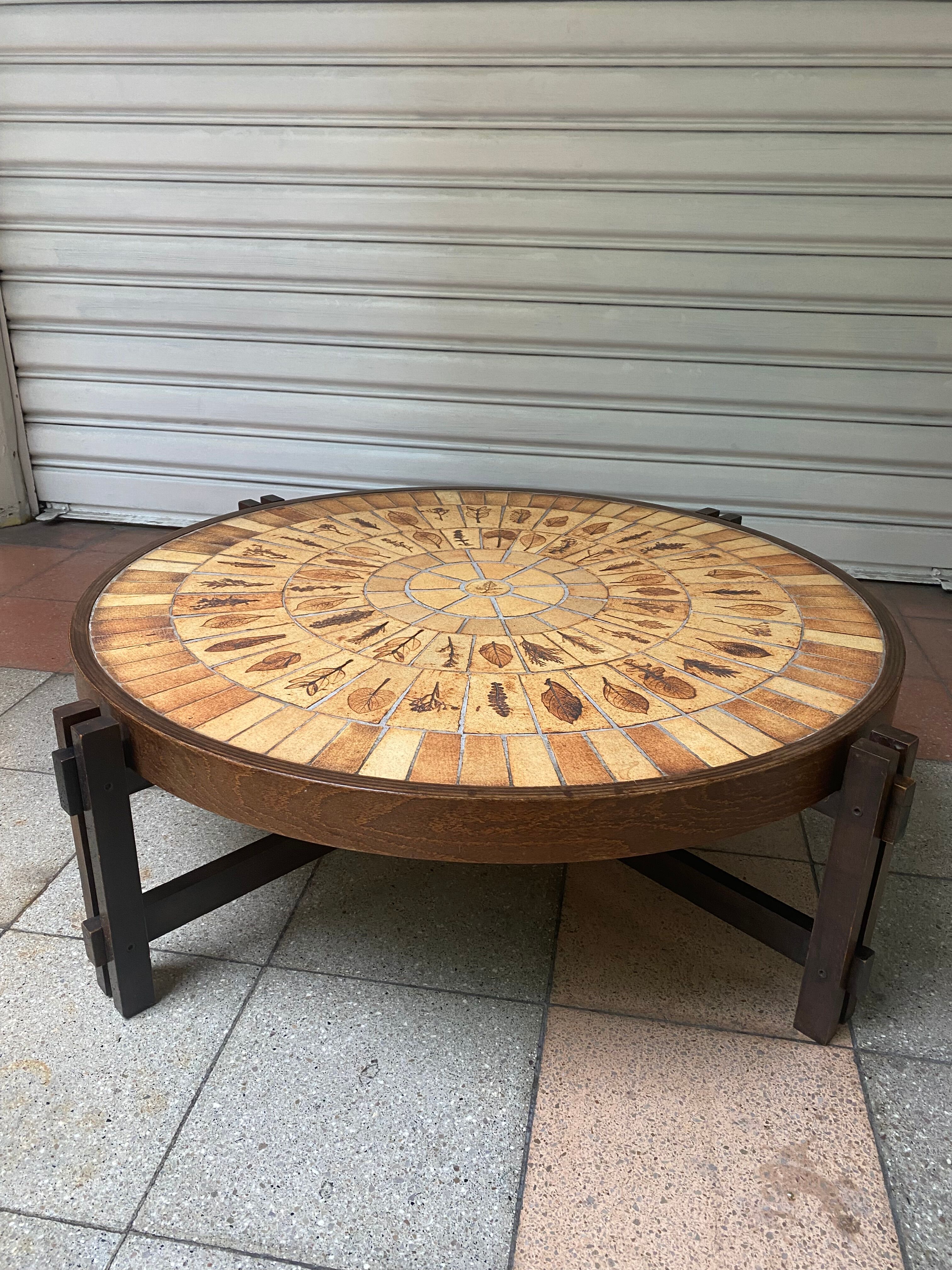 Roger Capron coffee table - 70s