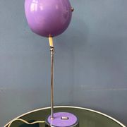 Vintage purple Herda space age eyeball desk lamp